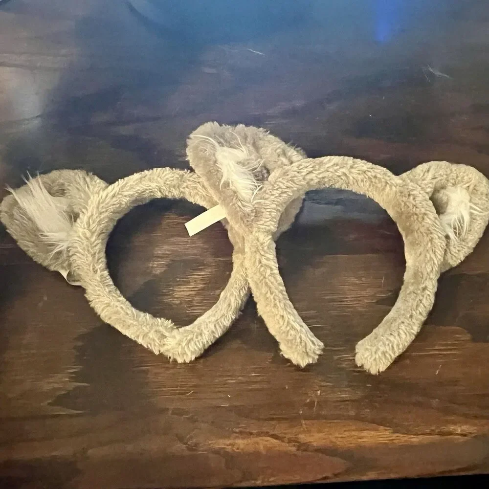 Set of 2 Great Wolf Lodge Wolf Ears Headbands Youth Child Size